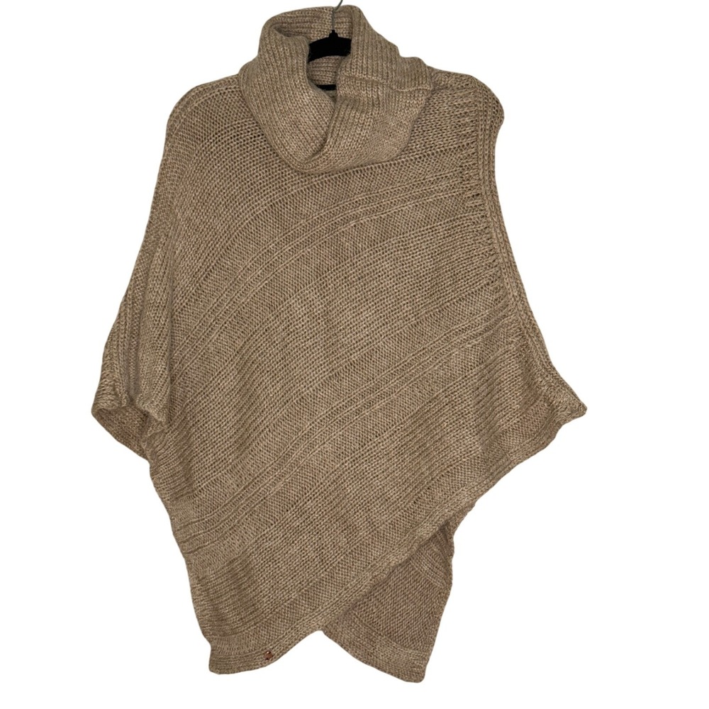 Boho Sweater Poncho Cape Granola OS Old Money Capsule Parisian‎ Luxury Cozy